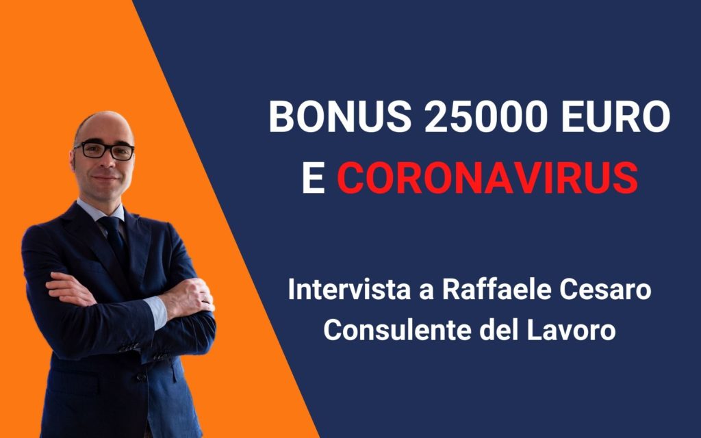 bonus 25000 euro coronavirus